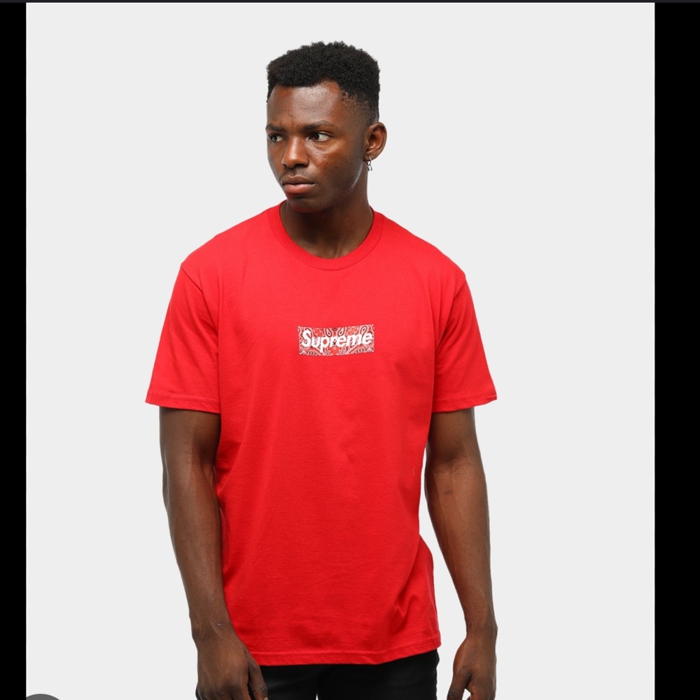 Brand New Supreme Bandana Box Logo T Shirt